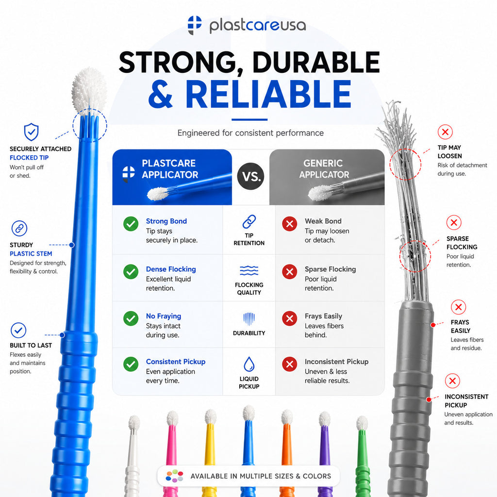 Dental Micro Applicator Brushes - Microbrush Dental Applicators for Eyes & Dental Use