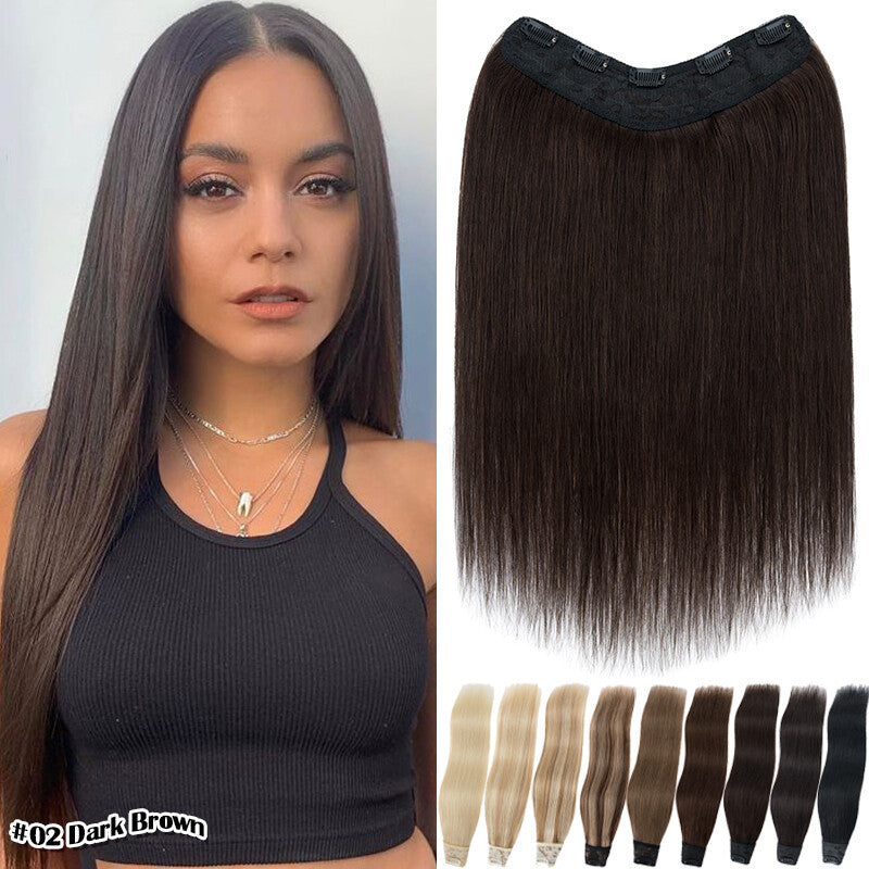 Clip-In Remy Human Hair Extensions Full Head Weft - 12-24 Inch, Multiple Styles & Colors