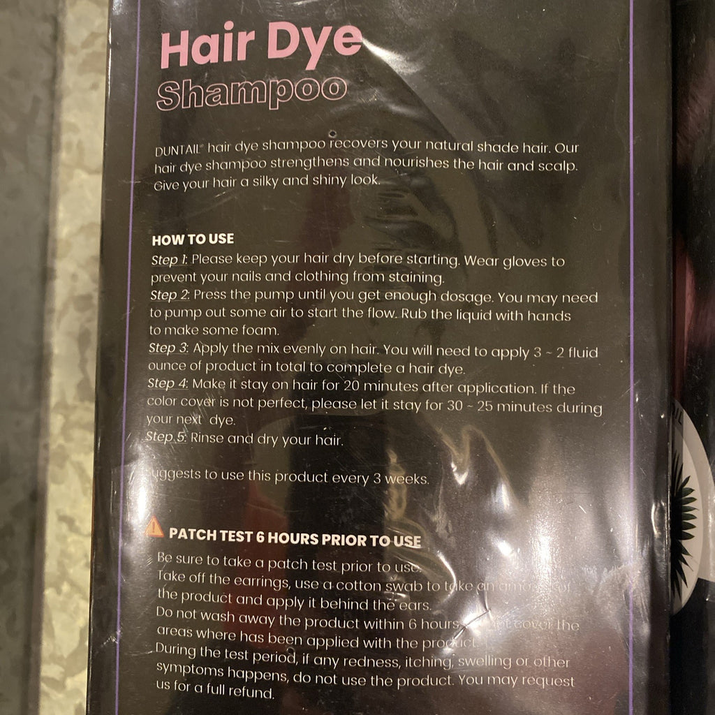 Brown Hair Dye Shampoo with Coconut Oil 3-in-1 Herbal Color 16.9 oz. 2 Pack