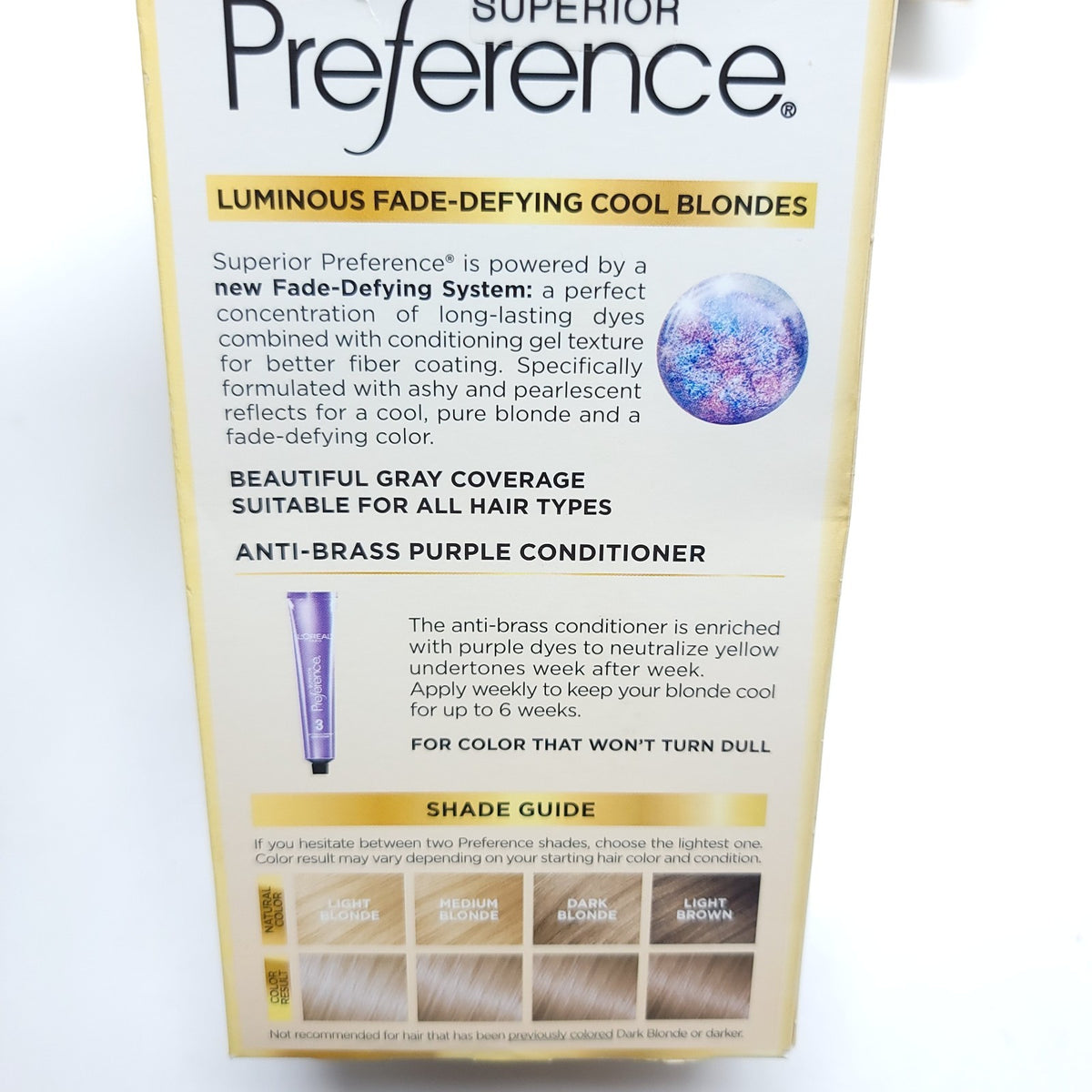 L'Oreal Paris Superior Preference Permanent Cool Blonde Hair Color 8UA - 2 Pack