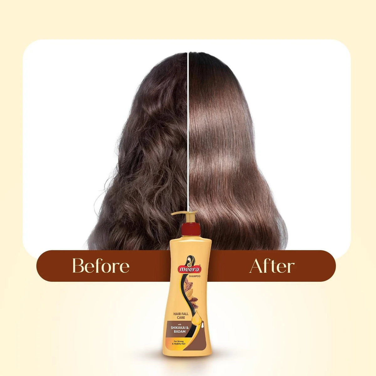 Herbal Hairfall Care Shampoo with Shikakai & Almond 340ml - Unisex Natural Cleansing