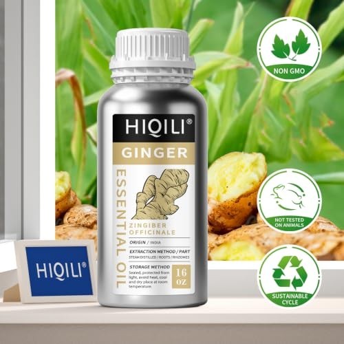 Ginger Essential Oil for Hair Growth and Skin Nourishment - 100% Natural