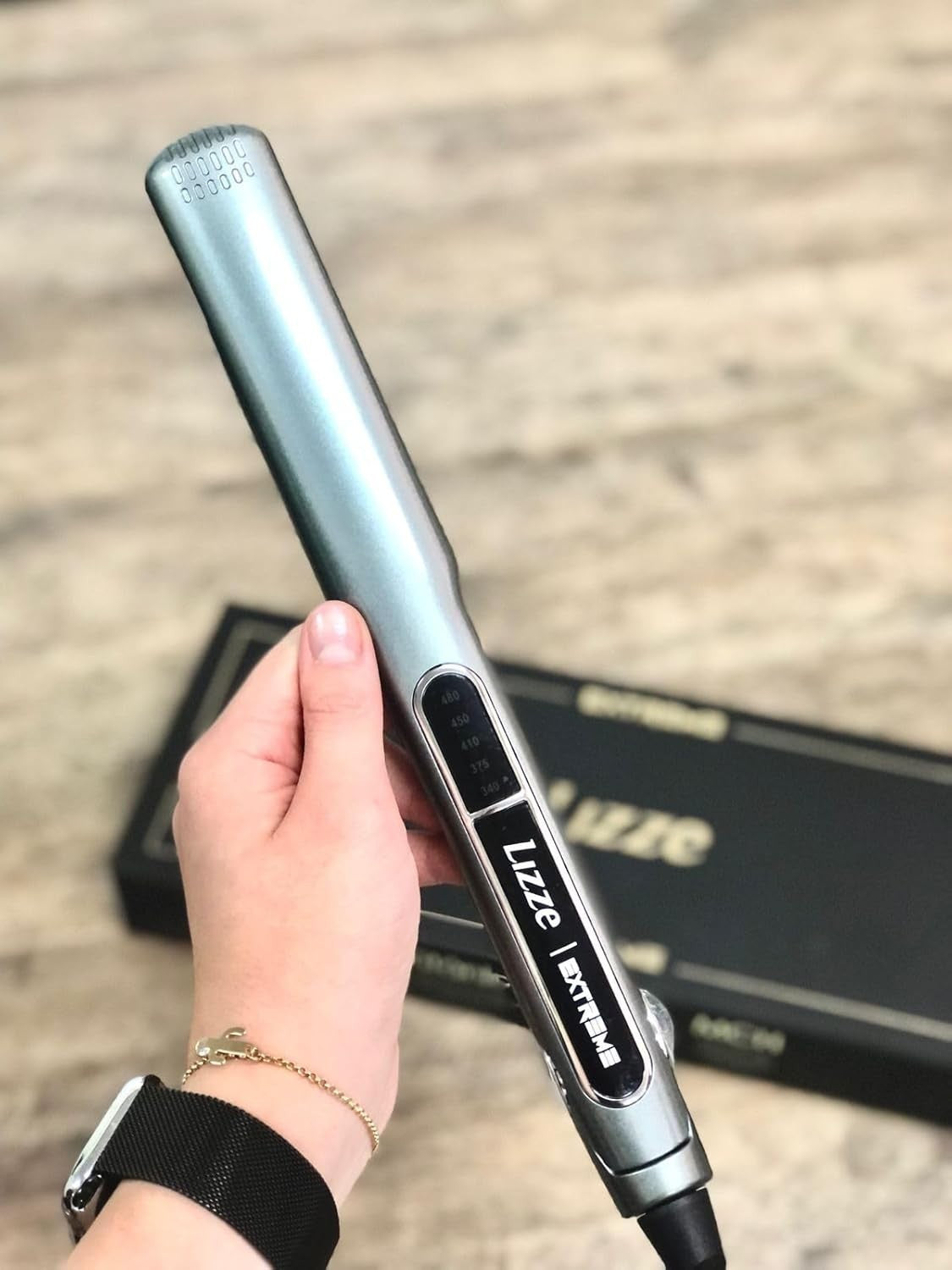Professional Titanium Flat Iron Hair Straightener 480°F Dual Volt