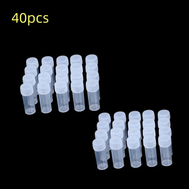 5ml Plastic Sample Jars - Small Storage Vials for Pills, Liquids & Powders