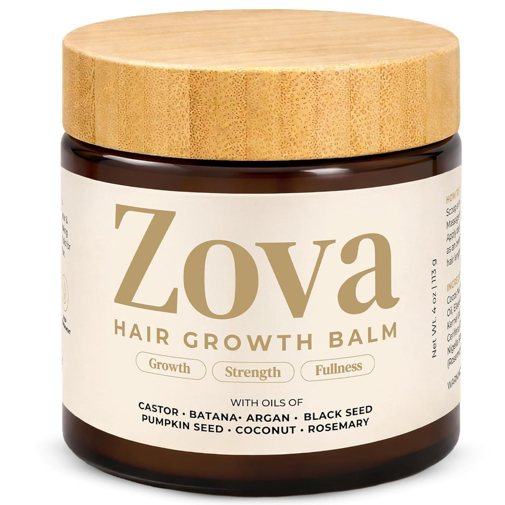 Hair Growth Balm with Castor, Argan, Rosemary Oil for Thicker, Healthier Hair