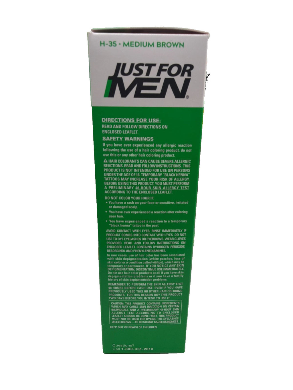 Men's Hair Color Shampoo in Medium Brown H-35 - 3 Pack