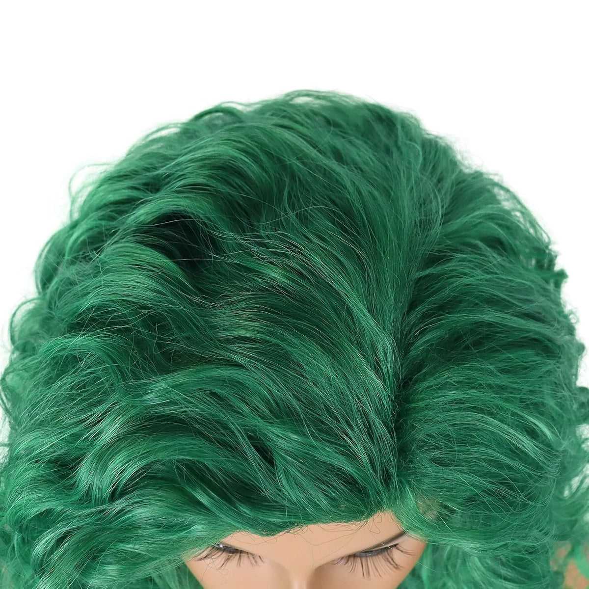 Long Curly Green Costume Wig for Women - St Patrick's Day Cosplay