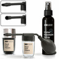 Hair Fibers Kit with Water-Resistant Spray for Thinning Hair - 18g Black