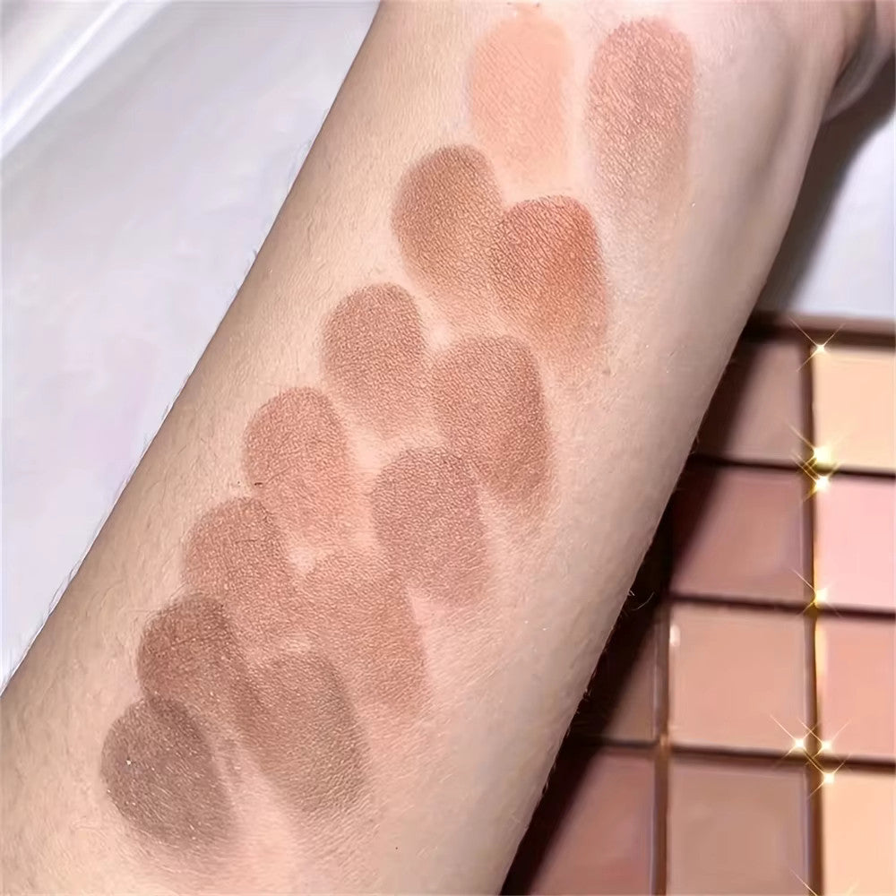 25-Color Neutral Earth Tones Eyeshadow Palette for Natural & Dramatic Looks