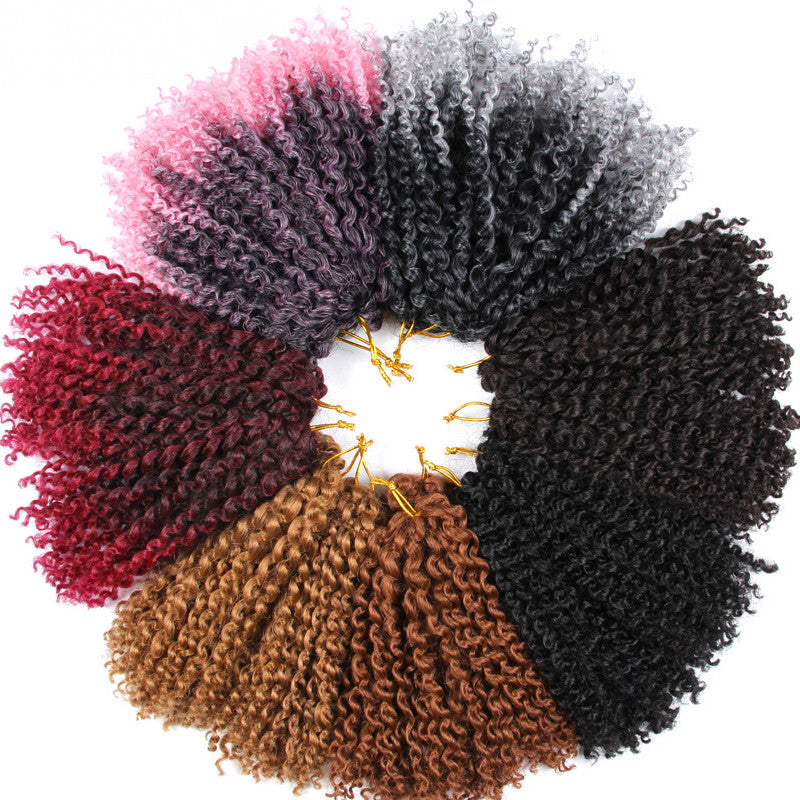Water Wave Crochet Hair Extensions Long Curly Human Hair 10% Volumizing