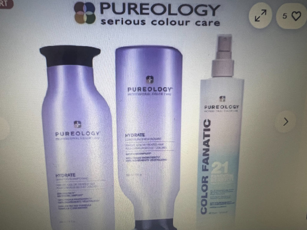 Pureology Hydrate Shampoo & Conditioner & Multi-Benefit Spray Set - Hair Care Gift
