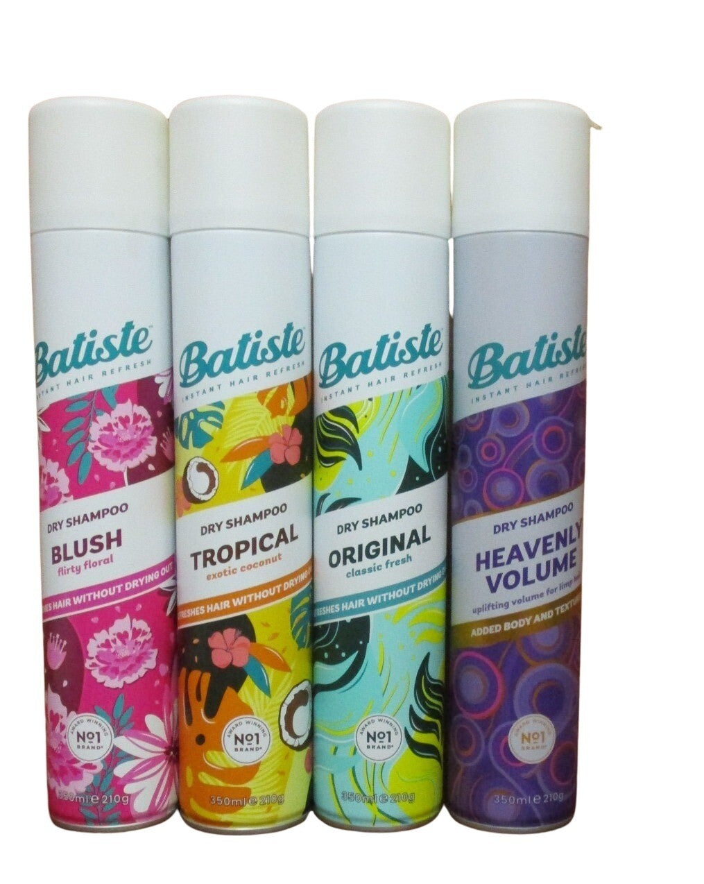 Batiste Dry Shampoo 350ML – Instant Freshness & Volume, Multiple Scents