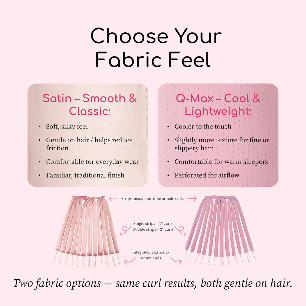 Heatless Curling System for Medium to Long Hair - No Headband, Customizable Curls