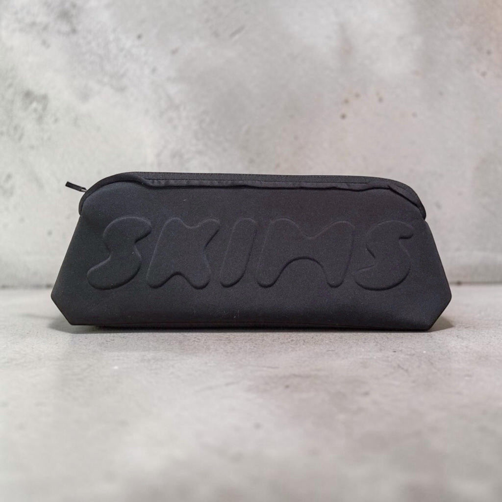 Waterproof Neoprene Cosmetic Bag with Embossed Logo - 12 Inch Clutch