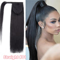 Claw Clip Ponytail Extensions - Real Human Hair, Wavy, Multiple Colors & Lengths