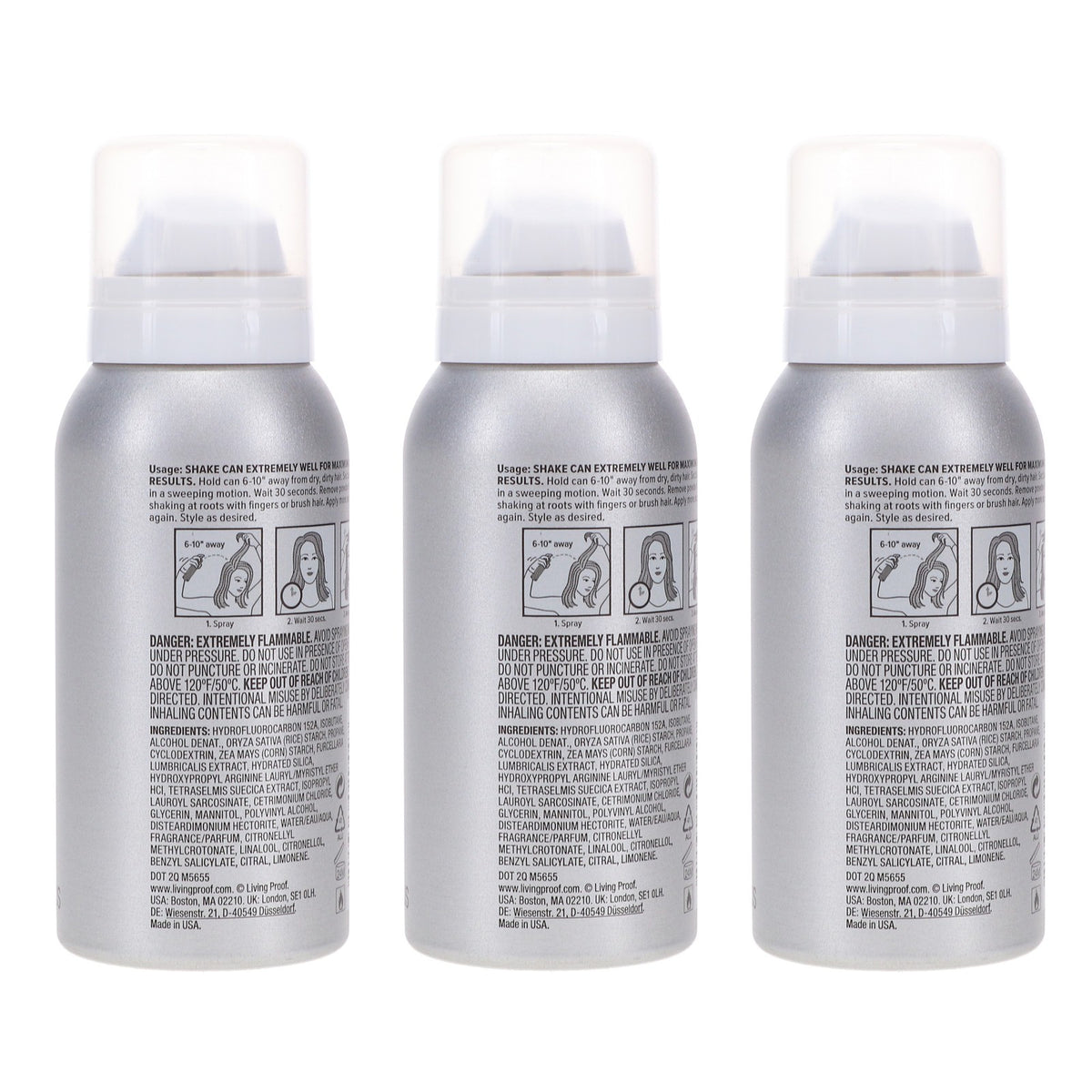 Dry Shampoo for Hair Cleaning & Freshness - 2.4 oz, 3 Pack