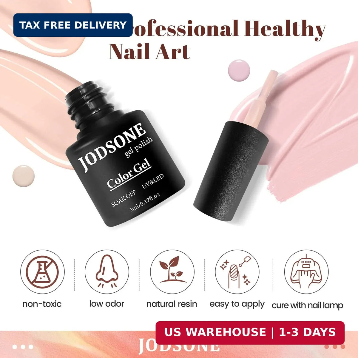 23-Piece Gel Nail Polish Set with Base, Glossy & Matte Top Coat