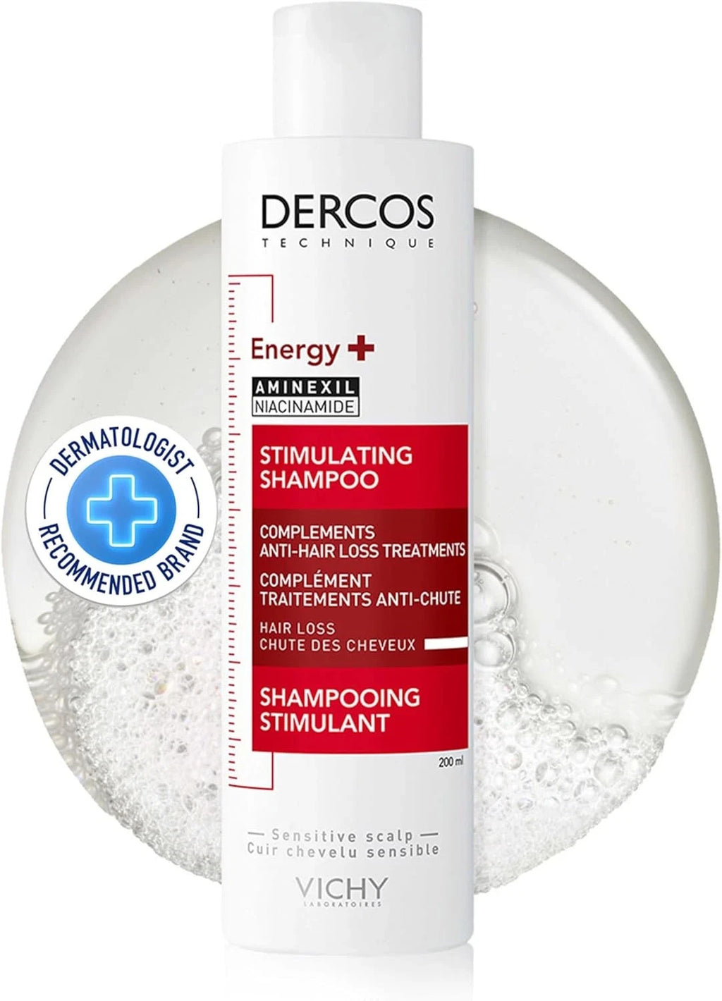 Vichy Dercos Stimulating Anti-Hair Loss Shampoo 200ML for Thinning Hair