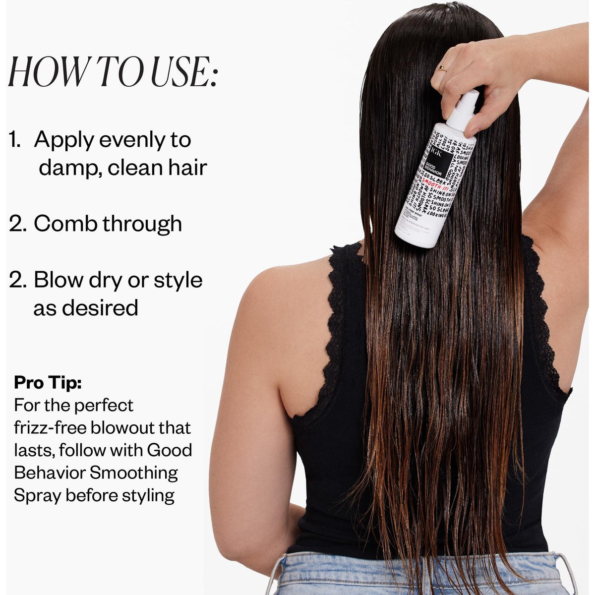 IGK Good Behavior 4-in-1 Hair Prep Spray Nourishes & Adds Shine