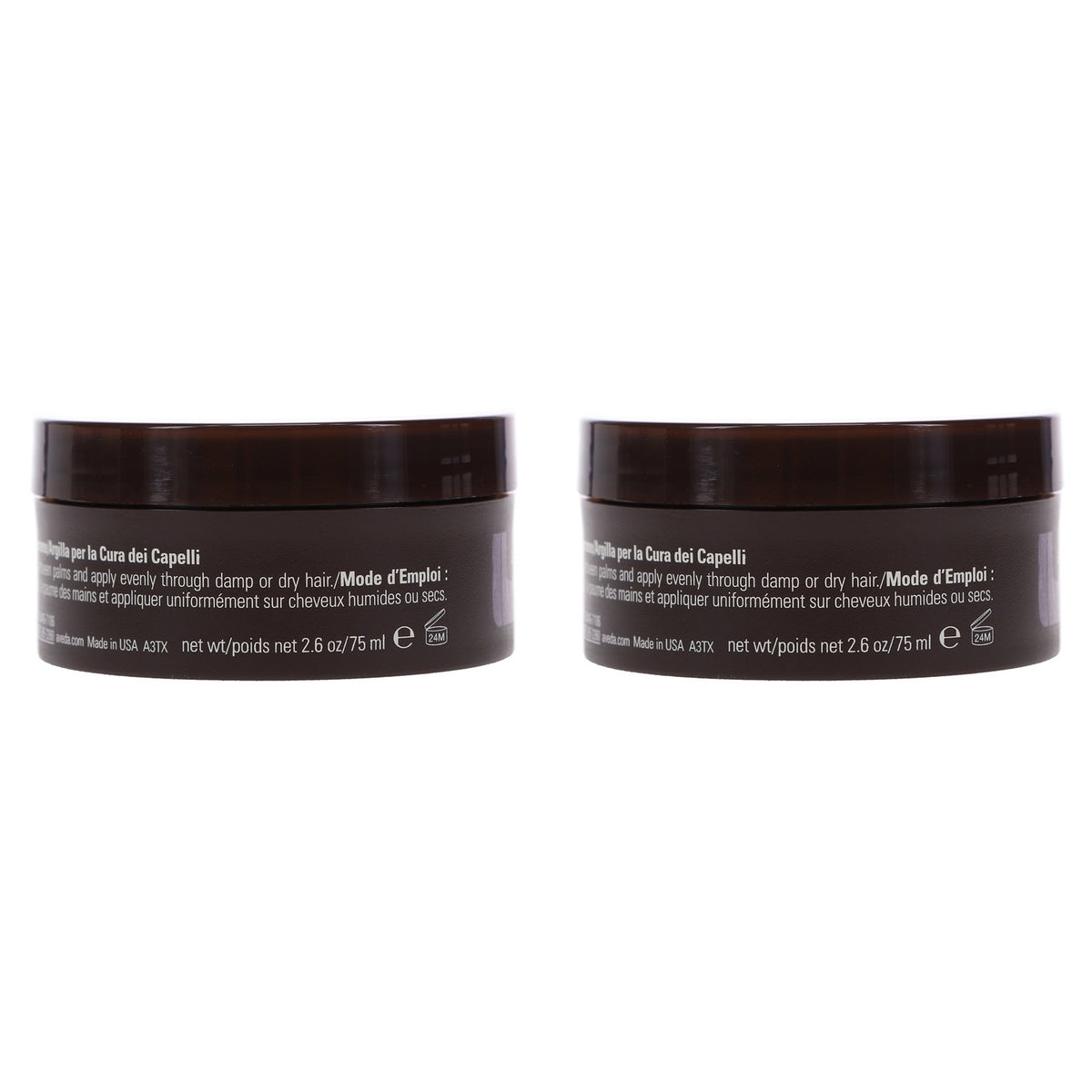 Men's Grooming Clay 2.6 oz - Texturizing Hair Clay for Men, 2 Pack