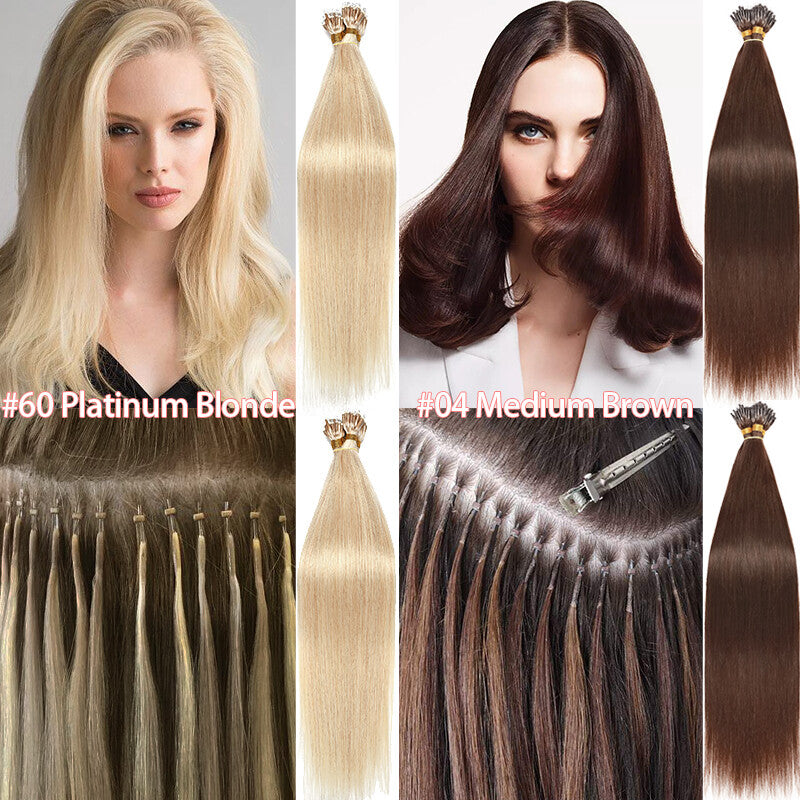 Thick Nano Ring Hair Extensions - Micro Loop Beads, Real Remy Human Hair