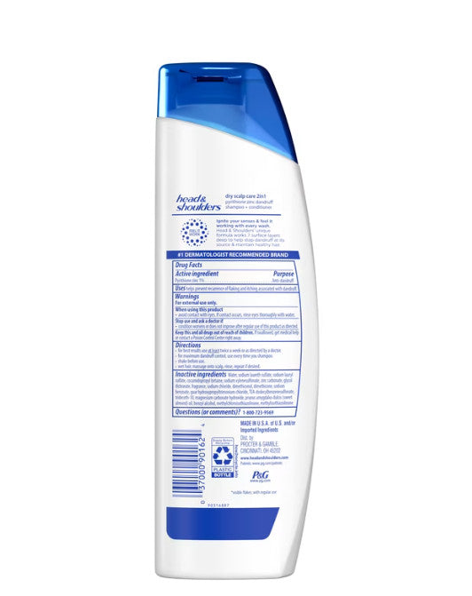 Head and Shoulders 2-in-1 Dandruff Shampoo & Conditioner for Dry Scalp 8.45oz