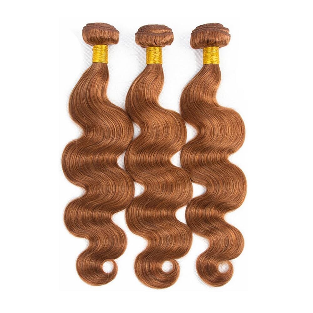 Brazilian Virgin Hair Body Wave Extensions - Light Brown 24-28 Inch