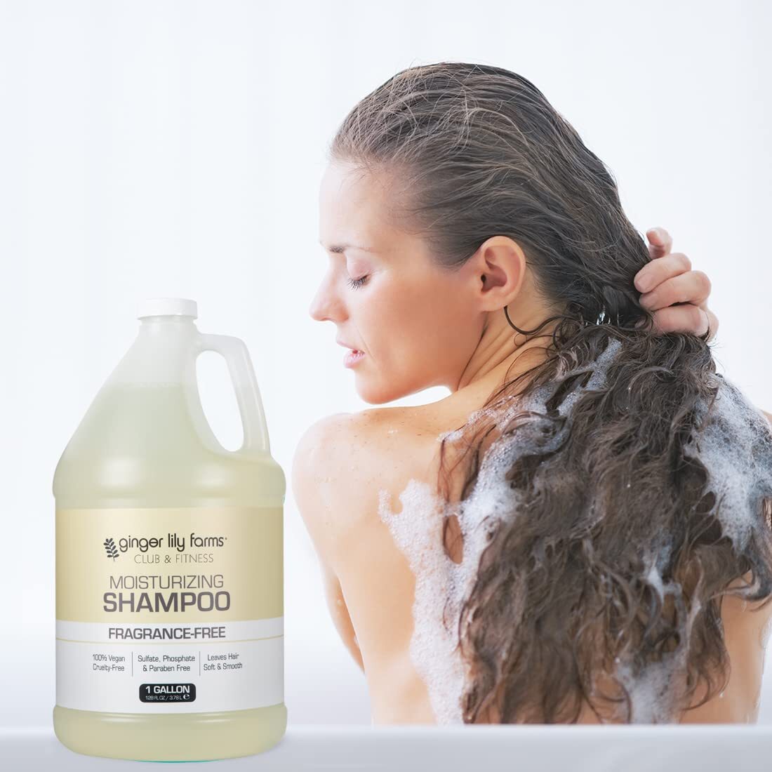 Fragrance-Free Moisturizing Shampoo 128 Fl Oz - Vegan & Sulfate-Free