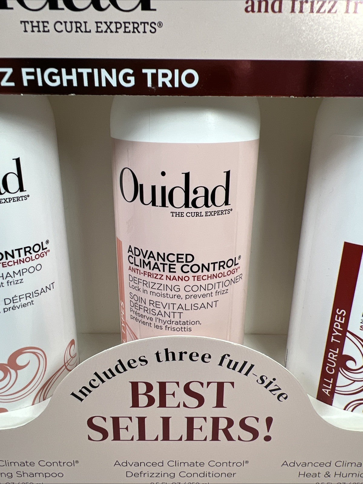 Frizz Control Shampoo Conditioner & Gel Set - 8.5oz Each