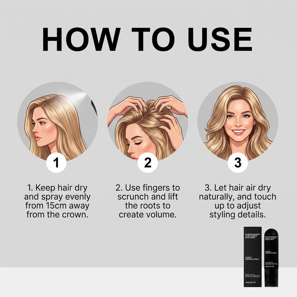 2-Pack Volumizing Hair Spray with Peach Scent - Lightweight, Long-Lasting Hold
