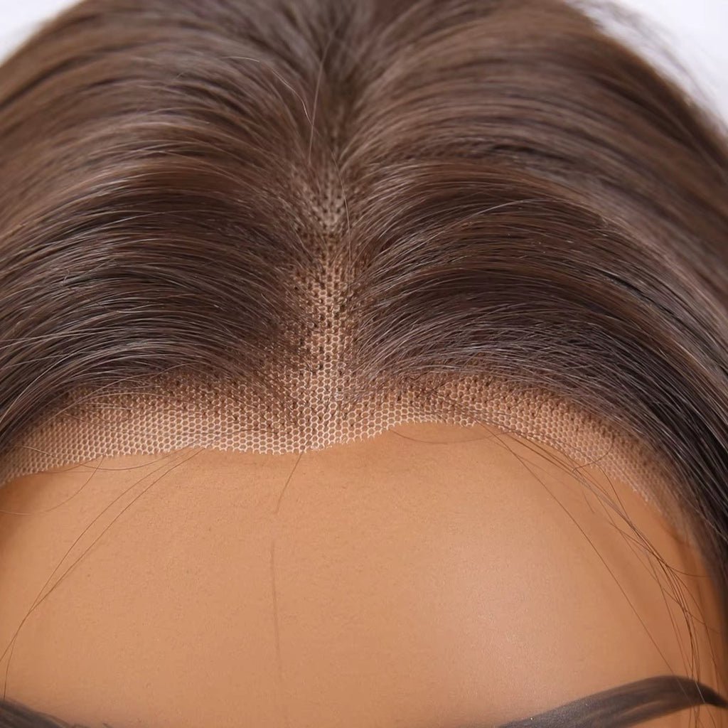 Dark Brown 24-Inch Lace Front Wigs 13x4 Transparent Glueless 150% Density