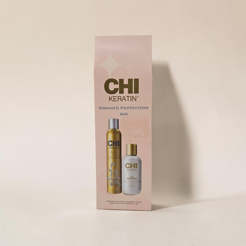 Keratin Hair Smoothing Kit with Flexible Finish Hair Spray & Silk Infusion