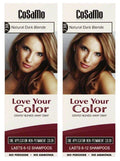 Non-Permanent Hair Color Kit - Dark Natural Blonde, Pack of 2