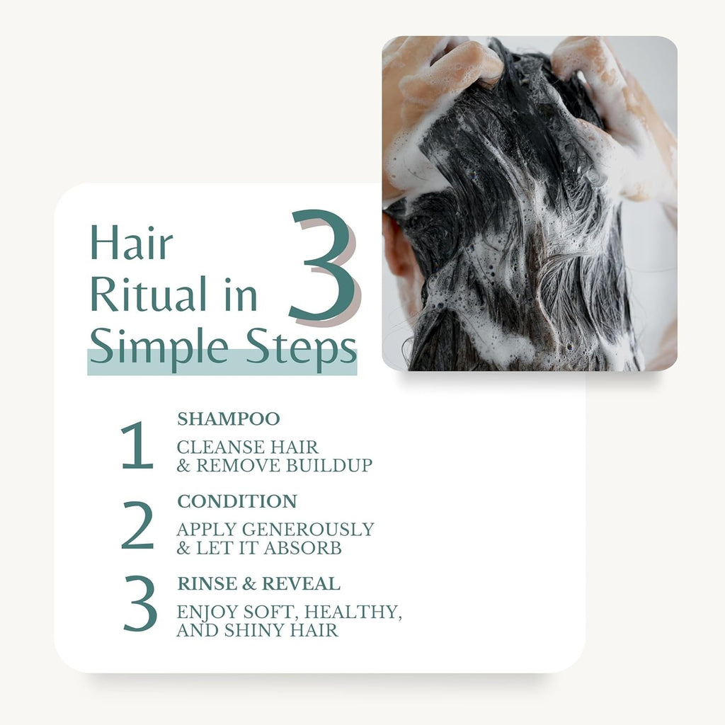 Organic Rosemary Oil Shampoo & Conditioner Set for Hair Loss & Thinning Hair