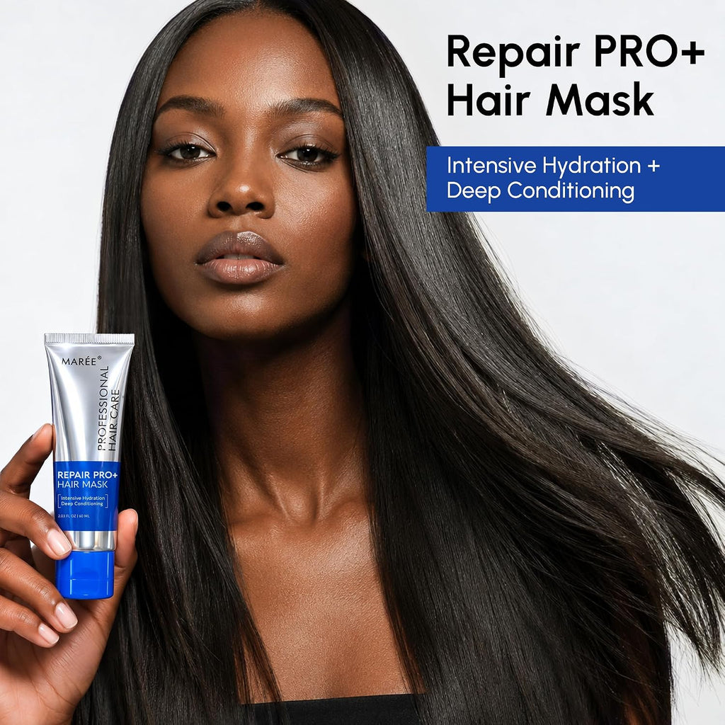 Keratin & Collagen Hair Mask for Damaged Hair - Repair & Hydrate