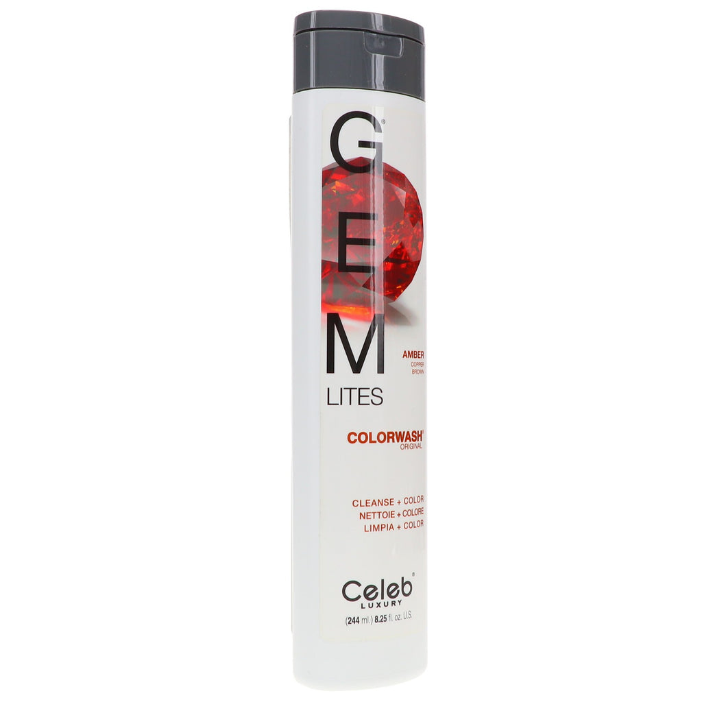 Colorwash Shampoo for Amber Copper Brown Hair 8.25 oz - Color-Treated Hair Care