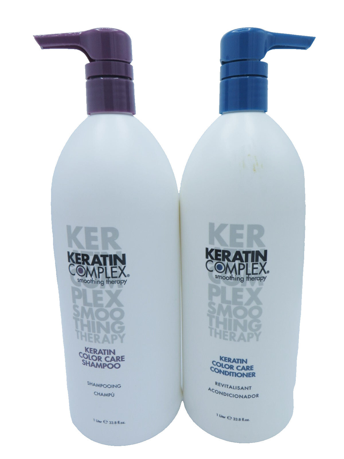 Keratin Complex Color Care Shampoo & Conditioner Set 33.8 oz Each - Smoothing Therapy