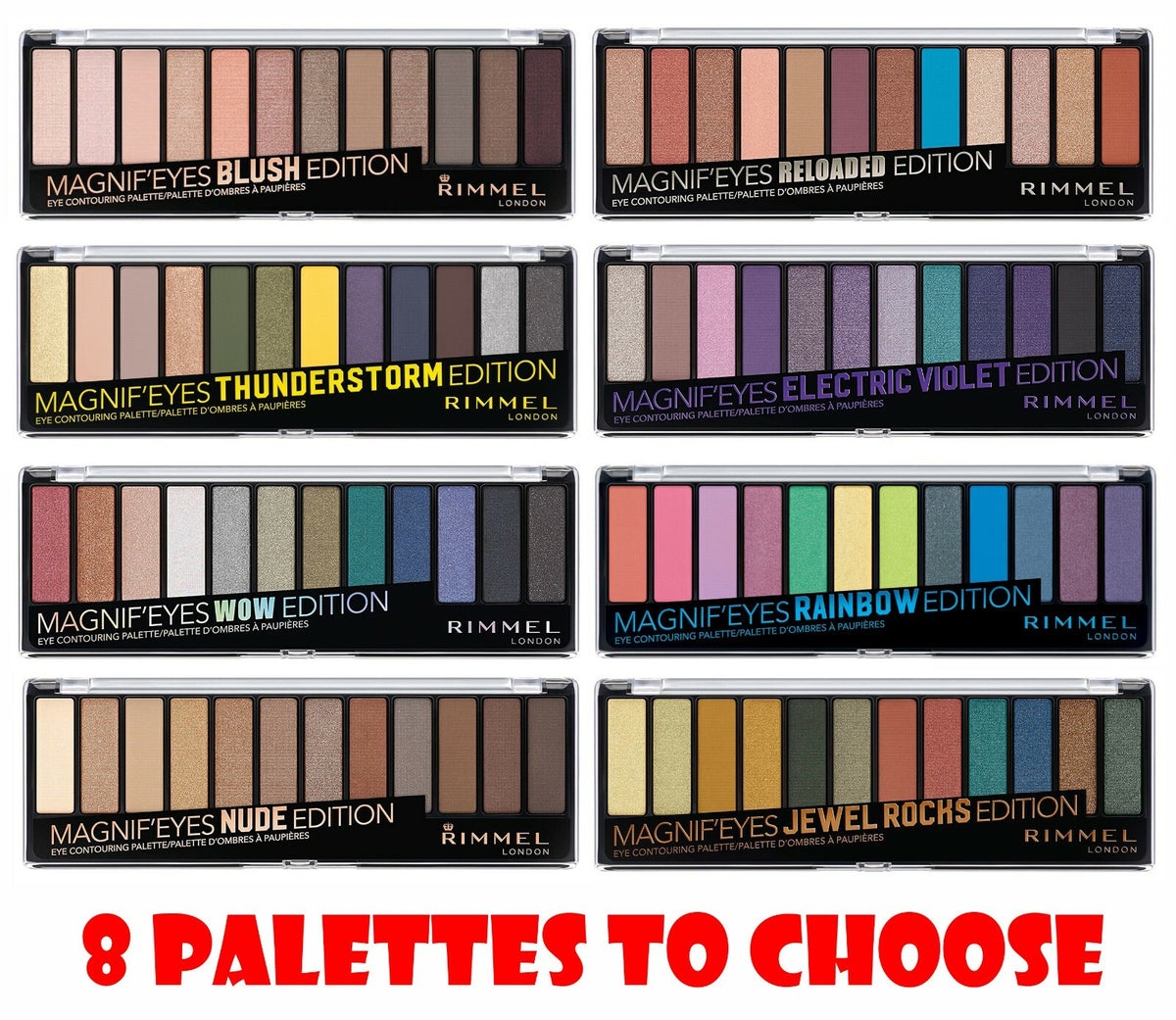 12-Color Eyeshadow Palette - Multiple Editions for Creative Eye Makeup