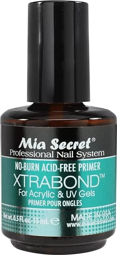 No-Burn Acid-Free Nail Primer 15mL for Acrylic Gel & Polish Adhesion
