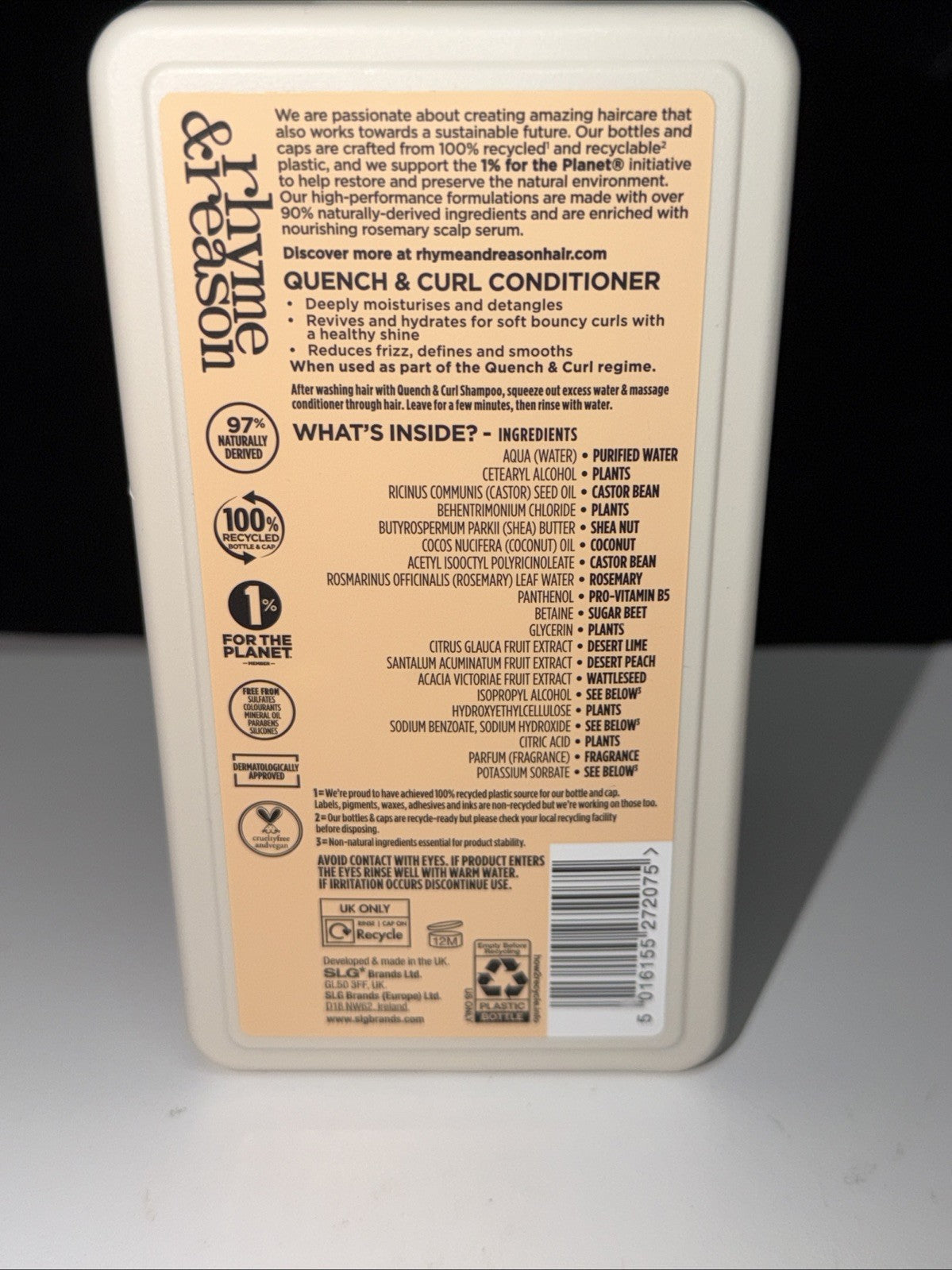 8 Pack Hair Care Set - Quench & Curl Shampoo & Conditioner 12 oz Each