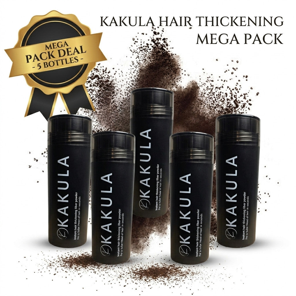 Keratin Hair Fibers for Thinning Hair - Natural Colored Fuller Look