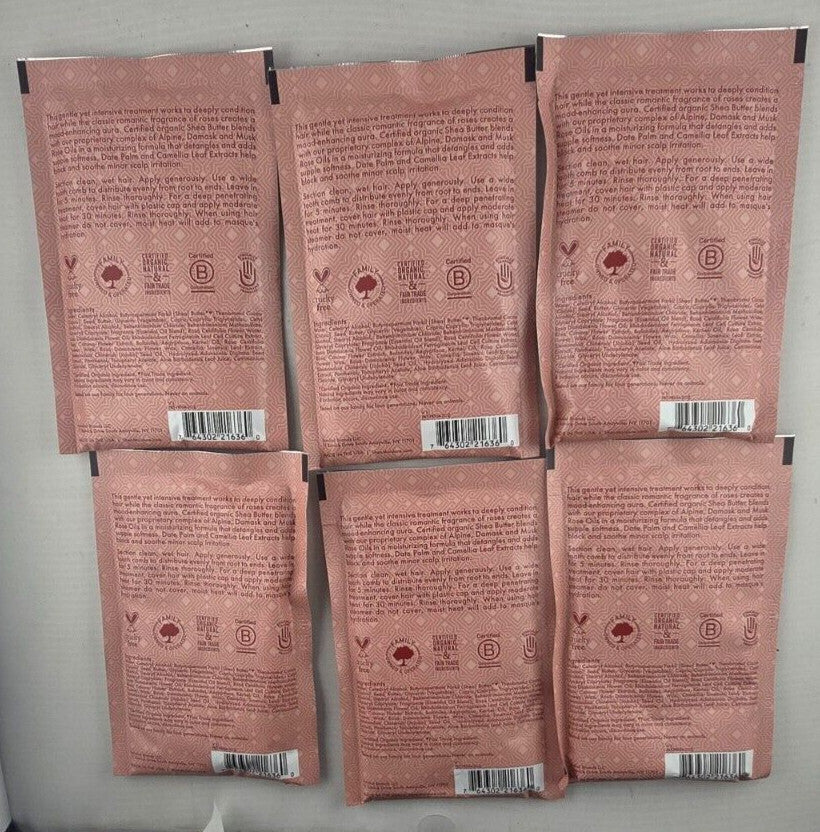 Shea Moisture Peace Rose Oil Complex Nourishing Silken Hair Mask 6 Pack