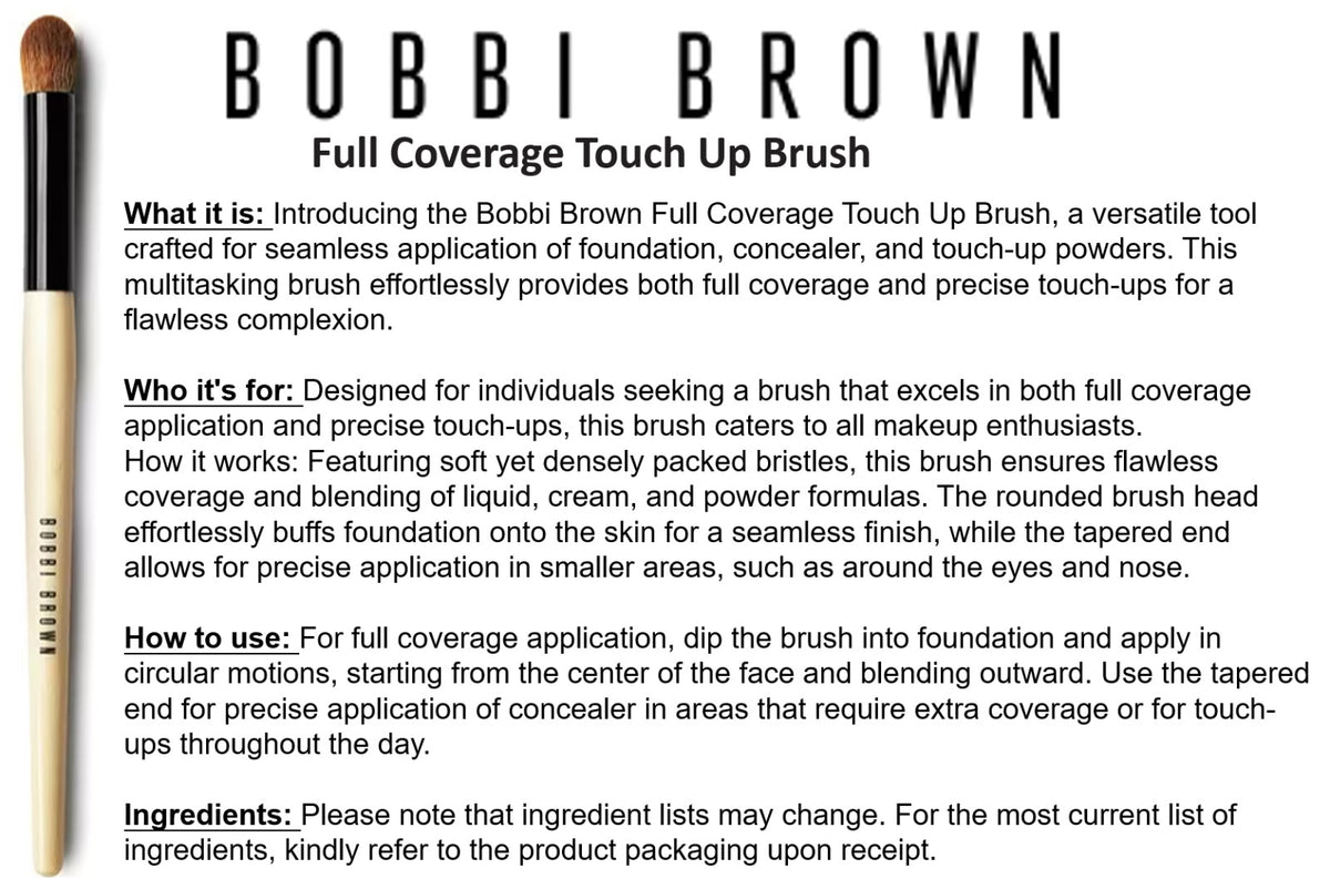 Full Coverage Touch Up Brush by Bobbi Brown