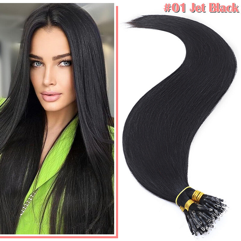 Nano Ring Hair Extensions - 100% Remy Human Hair Multiple Variants