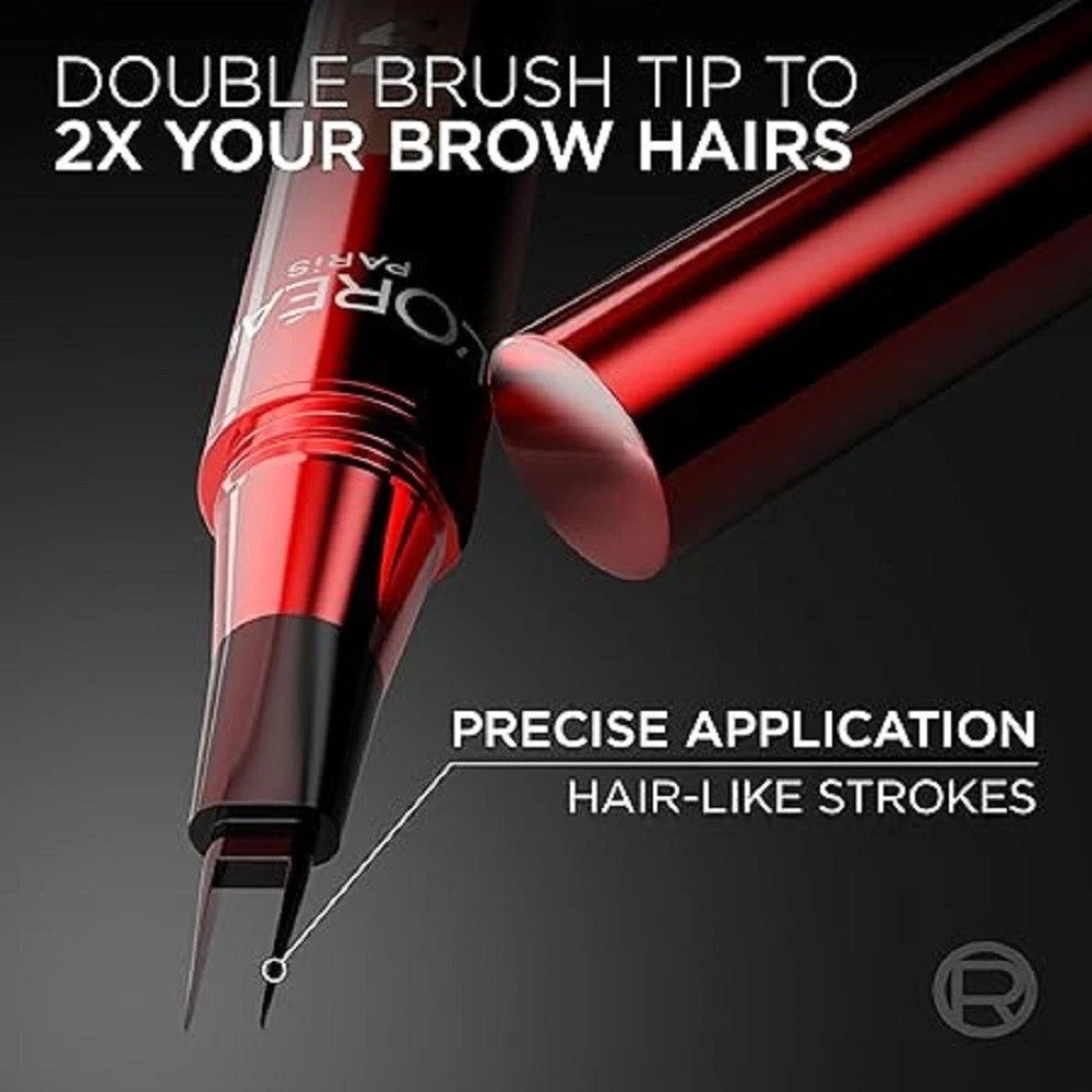 Eyebrow Pen with Double Brush Tip - Waterproof & Long Lasting - Color Options