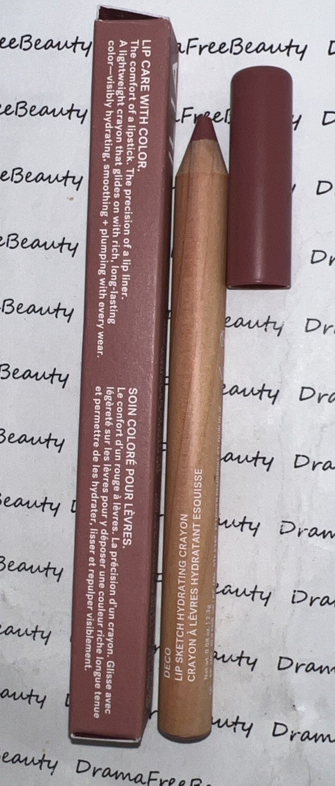Ilia Lip Sketch Hydrating Lipstick & Lip Liner Crayon in Deco 2.3g
