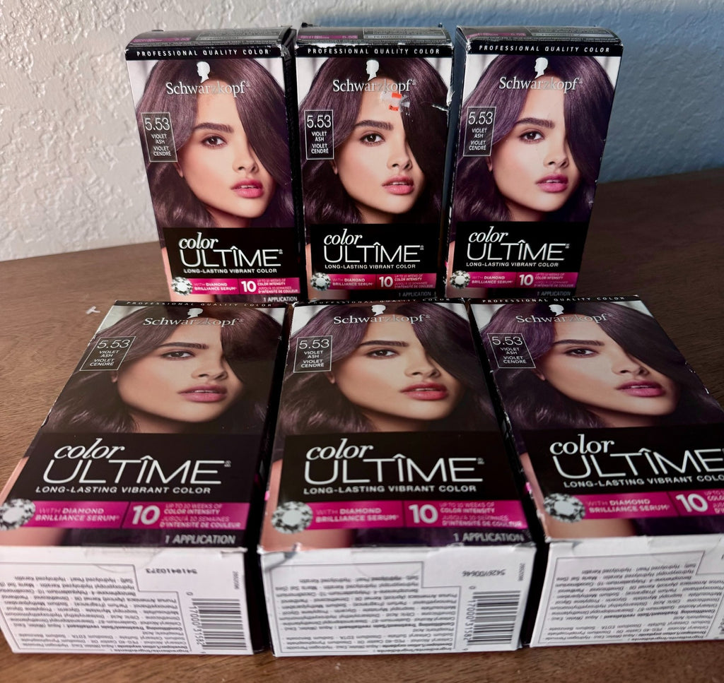 Schwarzkopf Color Ultime Violet Ash Hair Dye - Long Lasting Vibrant Color Pack