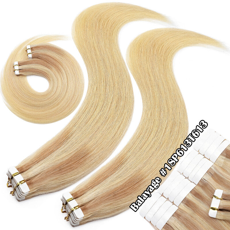 150g Thick Tape-In Human Hair Extensions - Remy Virgin Hair, 16-24 Inches