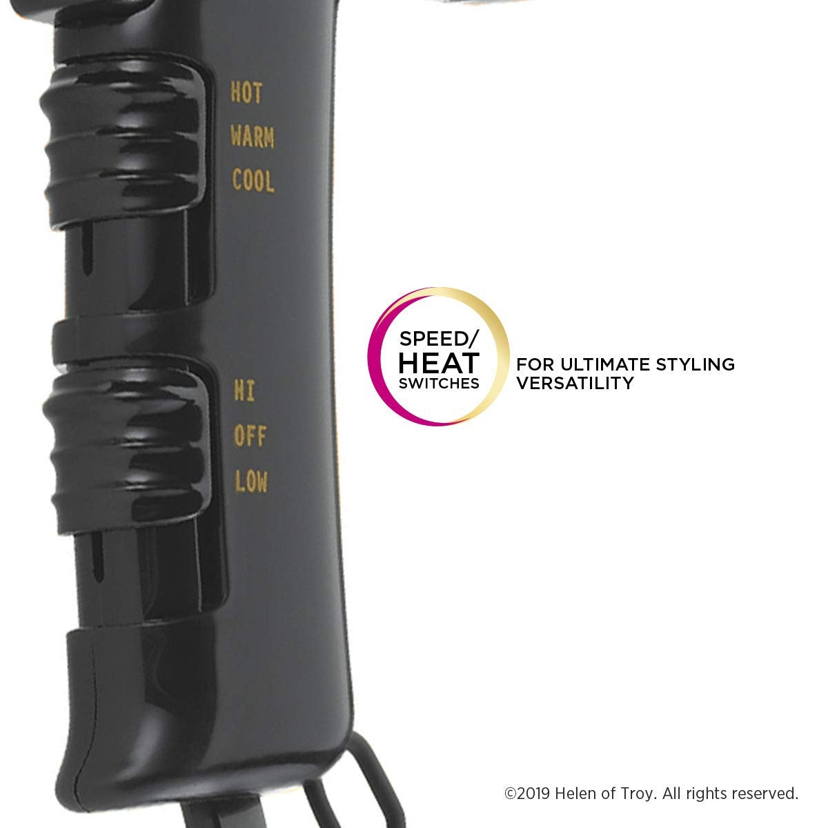 Professional 1875-Watt Hair Dryer with Styling Pik & Attachments