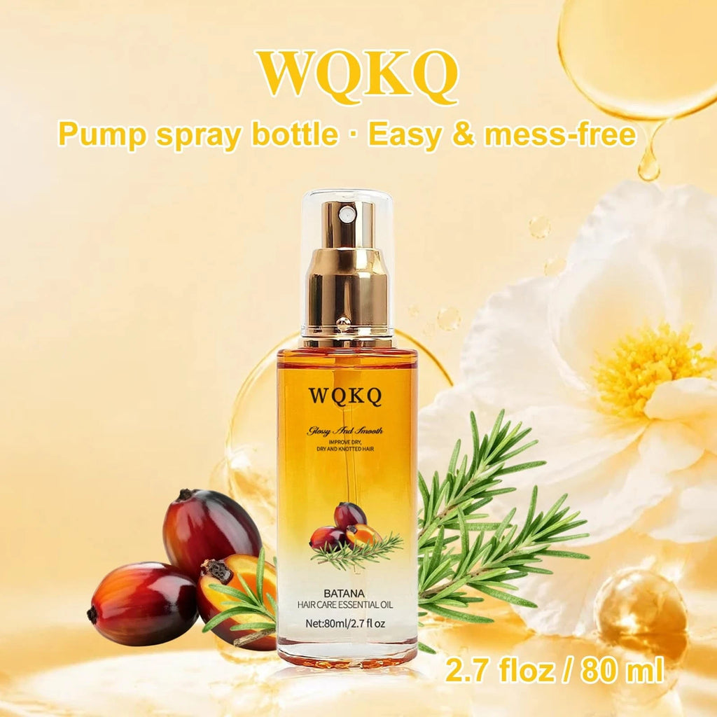 Hair Oil Spray with Jojoba & Shea Butter - Nourishing Leave-In Treatment, 2.7 fl oz